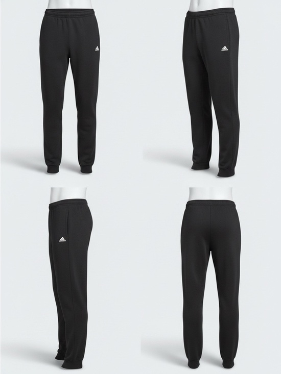adidas Pants - adidas Black Slim Jogger Pants with Subtle Logo